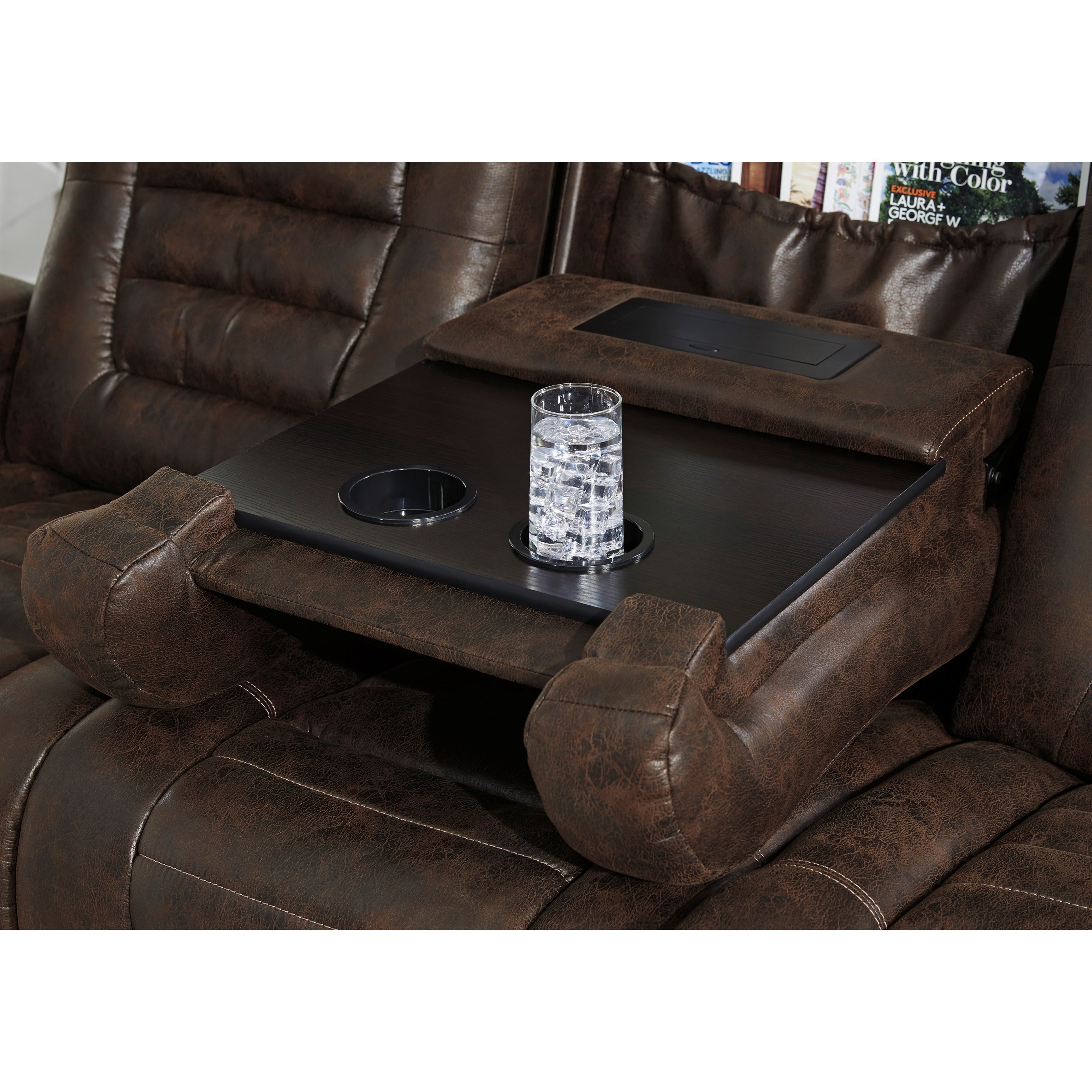 Signature Design by Ashley Game Zone 3850115 Faux Leather Power